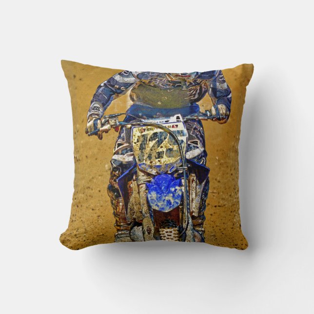 Dirt-Biking Moto-X Champ Designer #Gift Kissen (Vorderseite)