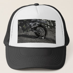 Dirt Biking (Schwarz & Weiß) Truckerkappe