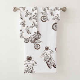 Dirt Cross Badezimmerhandtuch Set