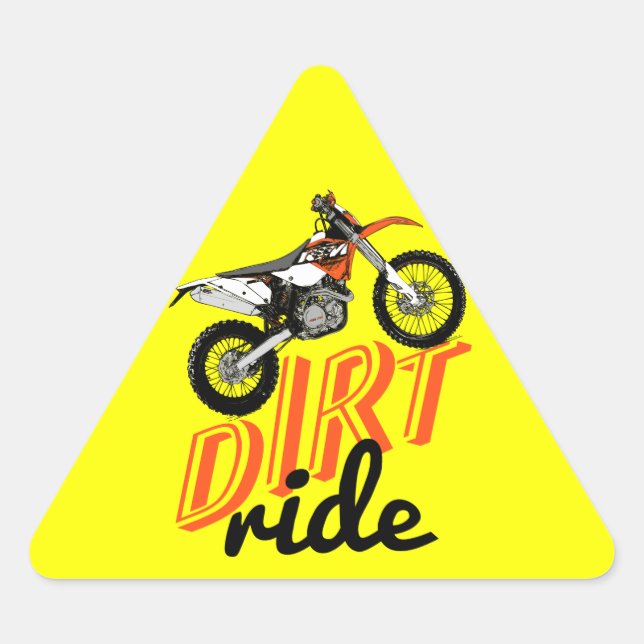 Dirt Dreieckiger Aufkleber (Vorderseite)