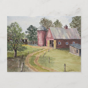 Dirt Drive Barn Postkarte