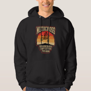 Dirt Fahrrad-Fahrer motocross, weil Sie hoch m Hoodie