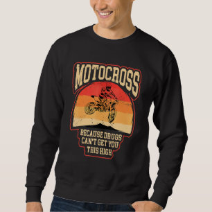 Dirt Fahrrad-Fahrer motocross, weil Sie hoch m Sweatshirt