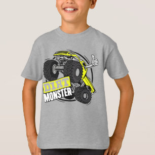 Dirt Monster Monster Truck Kinder T-Shirt – Cute O