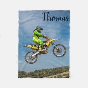 Dirt Motorrad Motocross Racing Personalisiert Fleecedecke