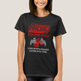 Dirt-Motorradrennen erfordern Balls Speed Track T-Shirt