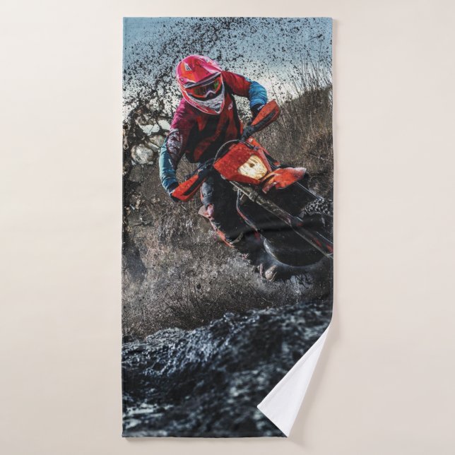 Dirt Rad-Reiter-Kissen Badehandtuch (Badehandtuch)