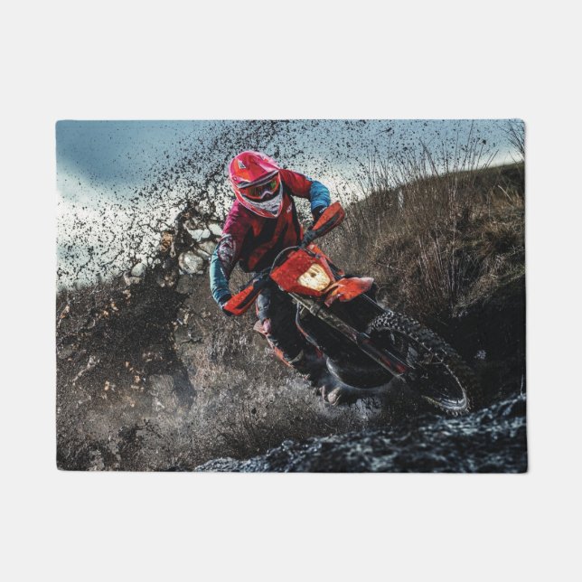 Dirt Rad-Reiter-Kissen Fußmatte (Vorderseite)