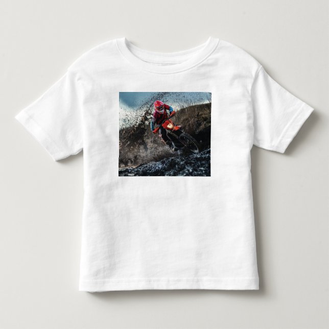 Dirt Rad-Reiter-Kissen Kleinkind T-shirt (Vorderseite)