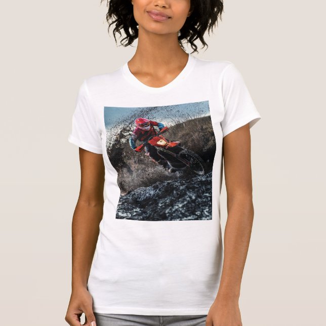 Dirt Rad-Reiter-Kissen T-Shirt (Vorderseite)