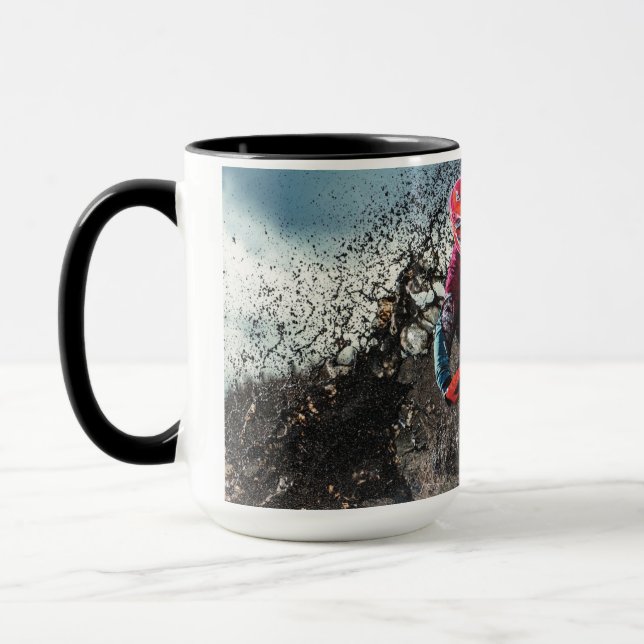 Dirt Rad-Reiter-Kissen Tasse (Links)