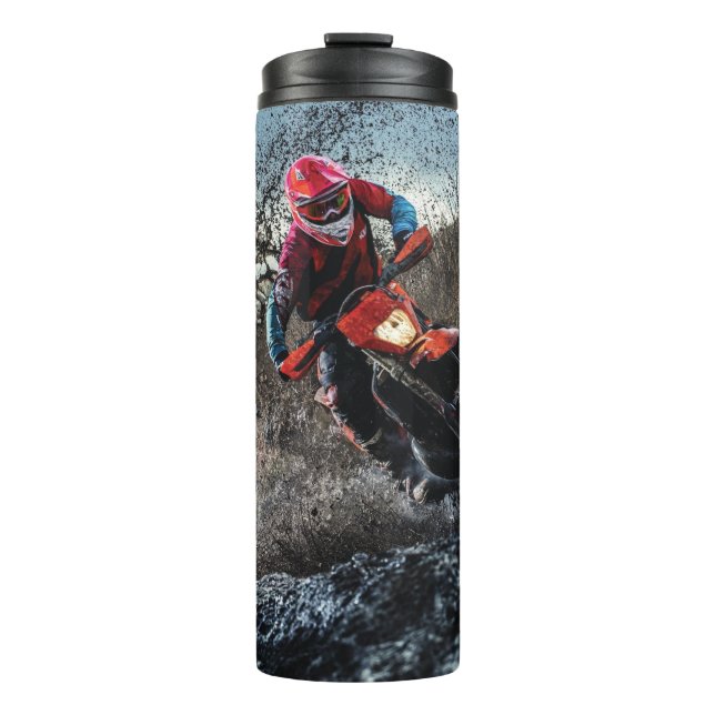 Dirt Rad-Reiter-Kissen Thermosbecher (Vorderseite)