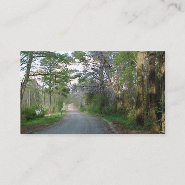 Dirt Road Business Cards Visitenkarte (Vorderseite)