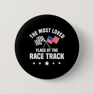 Dirt Track Racing Automobile Race American Indepen Button