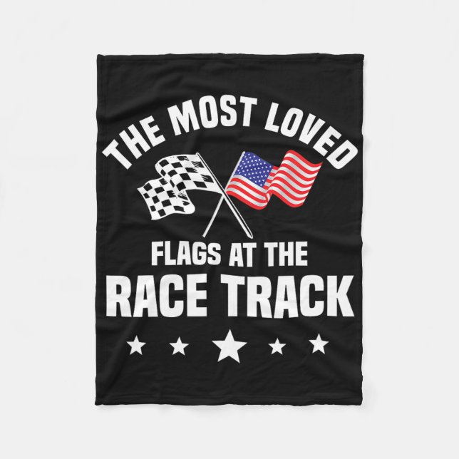 Dirt Track Racing Automobile Race American Indepen Fleecedecke (Vorderseite)