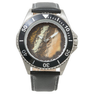 Dirt und kartographische Berge beobachten Armbanduhr