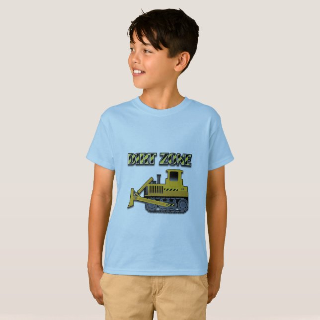 Dirt Zone (Bulldozer) - Kids' Basic T - Shirt (Vorne ganz)
