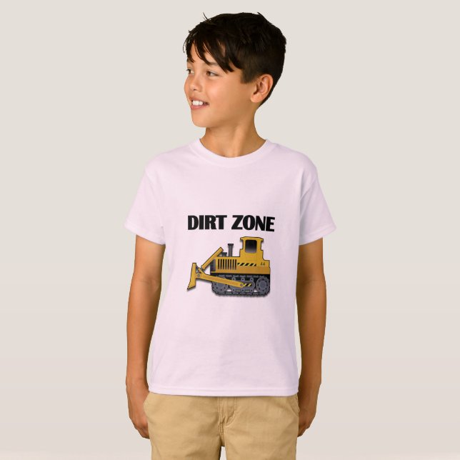 Dirt Zone (Bulldozer) - Kids' Basic T - Shirt (Vorne ganz)
