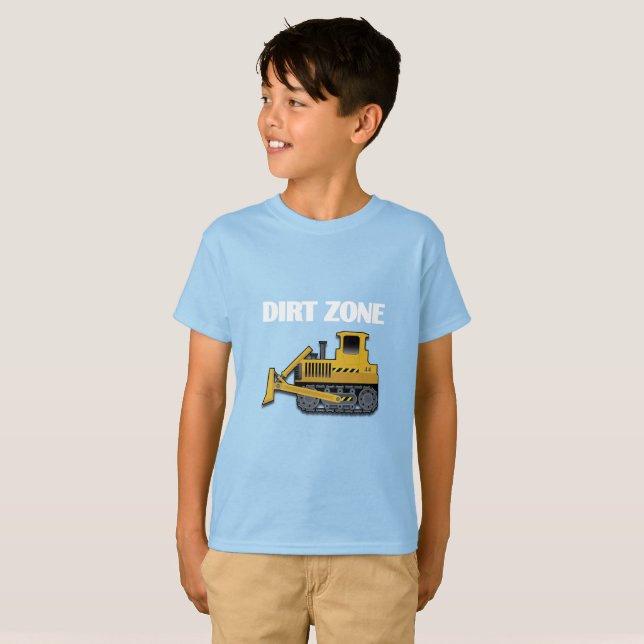 Dirt Zone (Bulldozer) - Kids' Basic T - Shirt (Vorne ganz)