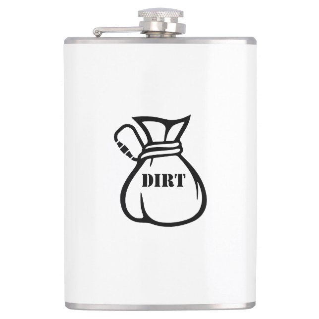 Dirtbag Climber Flachmann (Vorderseite)