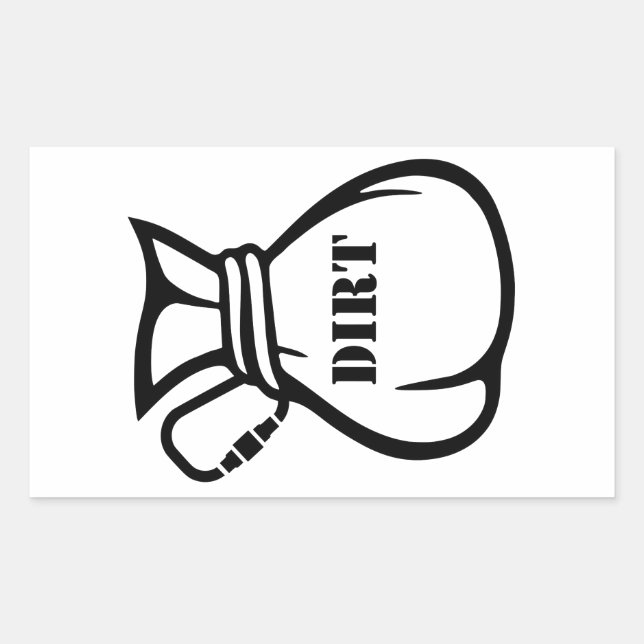 Dirtbag Climber Rechteckiger Aufkleber (Vorderseite)