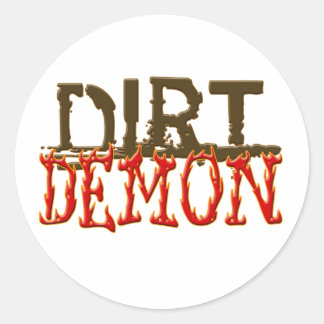 DirtDemon1 Runder Aufkleber