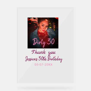 Dirty 30 Anniversaire ajouter nom rose ajouter dat