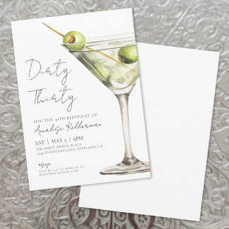 Dirty 30. Geburtstag Party Einladung