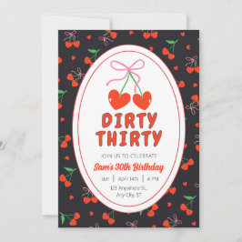 Dirty 30. Geburtstag Party laden ein Einladung
