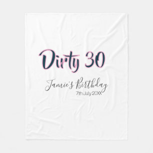 Dirty 30 herzlichen Glückwunsch zum Geburtstag Nam Fleecedecke