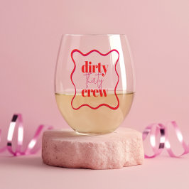 Dirty 30 Weinglas Ohne Stiel