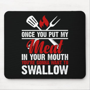 Dirty Adult Fleisch in Ihrem Mund Funny Fleisch Gr Mousepad