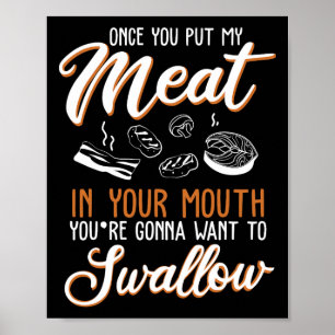 Dirty Adult Geschenkidee in Ihrer Mund-Grillen Jok Poster