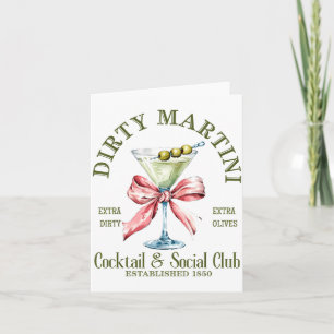 Dirty Bachelorette Martini Tail Club Martini Geträ Karte
