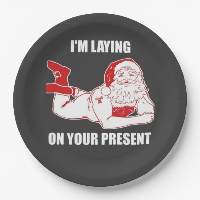 Dirty Bad Naughty Santa Pappteller (Vorderseite)