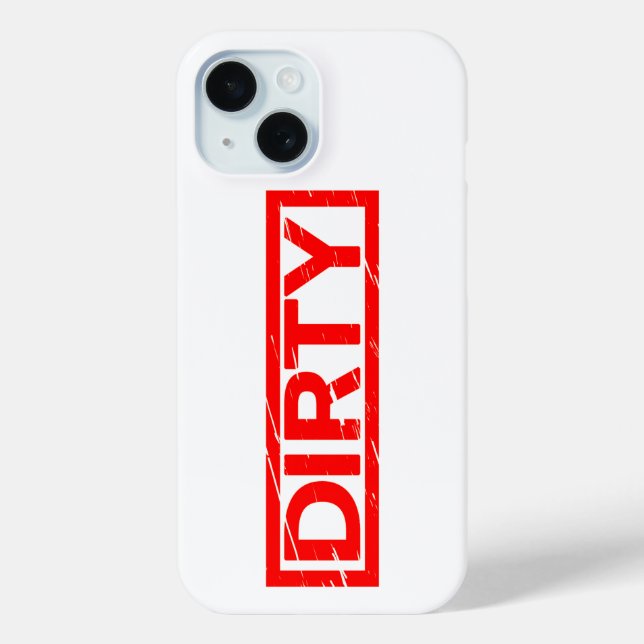 Dirty Briefmarke Case-Mate iPhone Hülle (Rückseite)