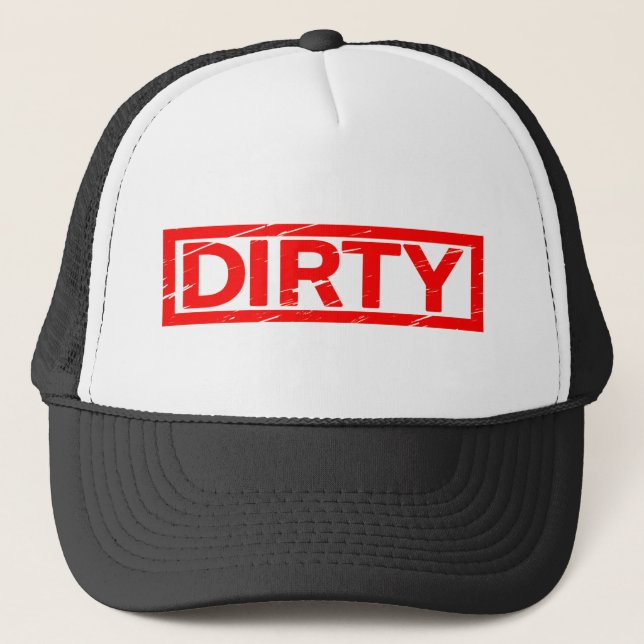 Dirty Briefmarke Truckerkappe (Vorderseite)