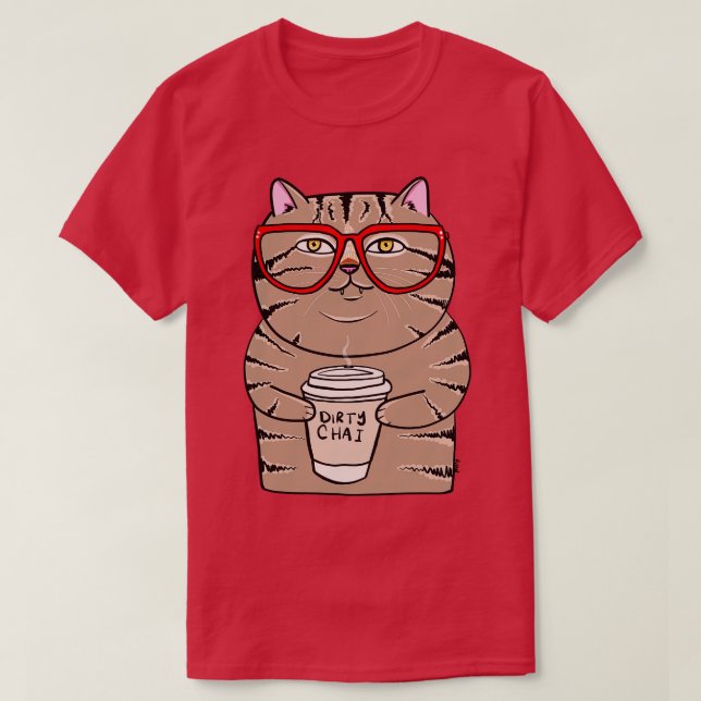 Dirty Chai Kitty T-Shirt (Design vorne)