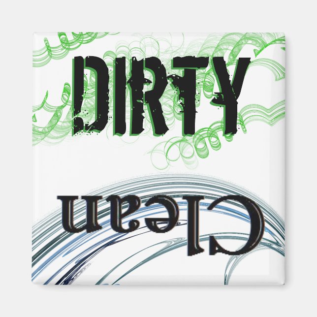 Dirty Clean Dish Washer Magnet (Vorne)