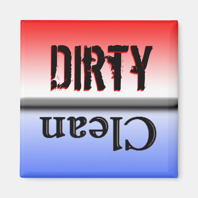 Dirty Clean Dish Washer Magnet (Vorne)