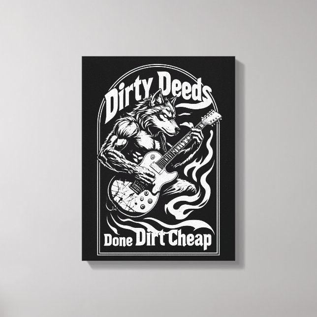 Dirty Deeds made dirt bilap Leinwanddruck (Vorderseite)