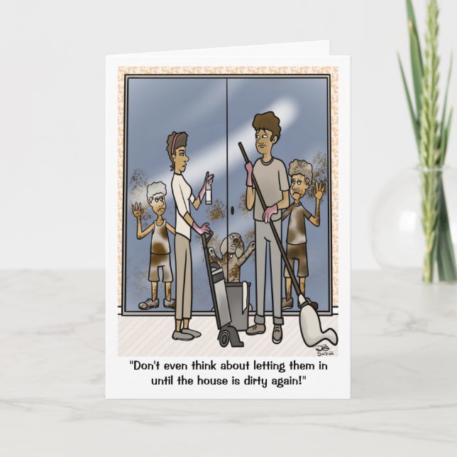 Dirty-Faltkarte Karte (Vorderseite)