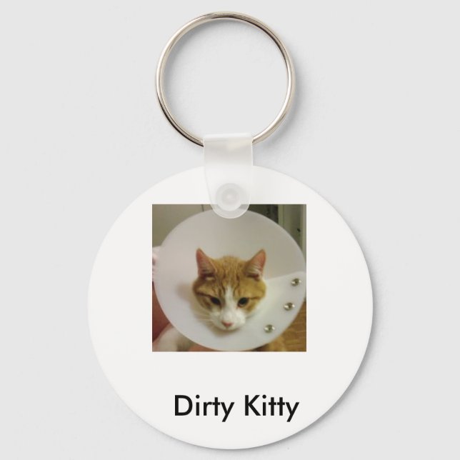 Dirty Kitty Schlüsselanhänger (Vorderseite)