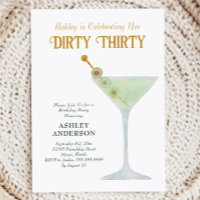 Dirty Martini 30. Geburtstag Party, Dirty Thirty