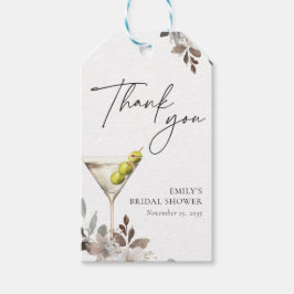 Dirty Martini Cocktail Brautparty Geschenkanhänger