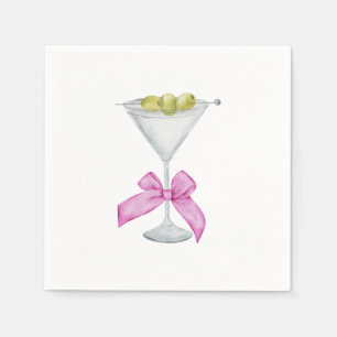 Dirty Martini Cocktail Napkins Serviette