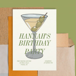 Dirty Martini Einladung