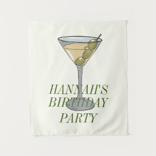 Dirty Martini Einladung Wandteppich