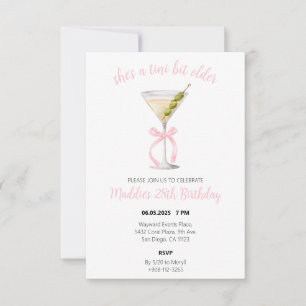 Dirty Martini Invitation d'anniversaire