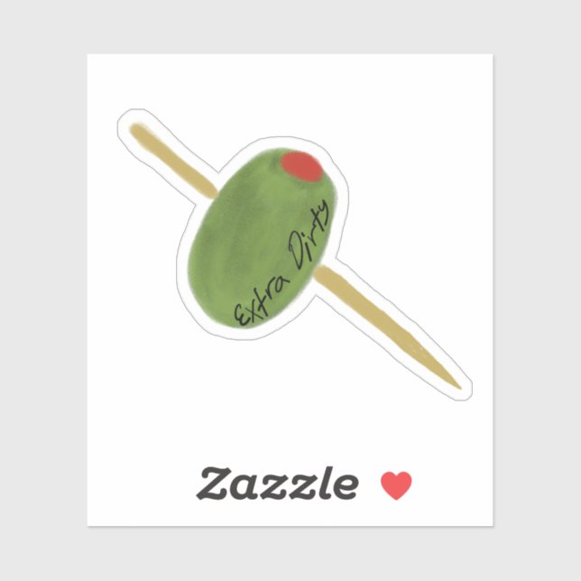 Dirty Martini Sticker (Blatt)